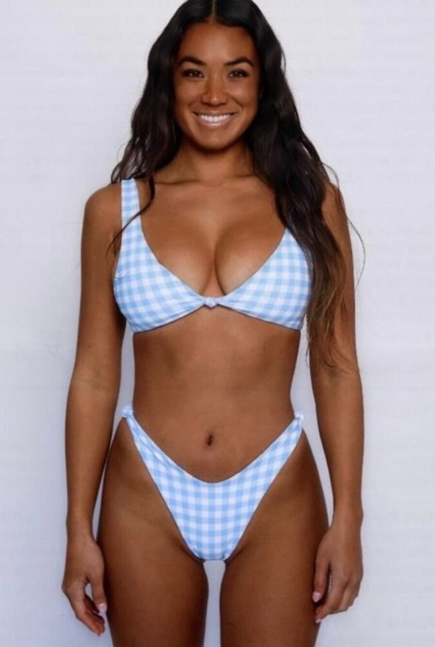 Skatie• ‘Penny’ Bikini Top in KANSAS Plaid